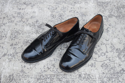 SANDERS サンダース MILITARY DERBY SHOE 1384B ミリタリー ダービー シューズ 黒 ブラック UK7.5 / 26.5cm【W3575】