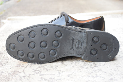 SANDERS サンダース MILITARY DERBY SHOE 1384B ミリタリー ダービー シューズ 黒 ブラック UK7.5 / 26.5cm【W3575】
