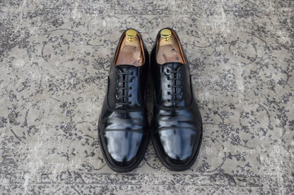 REGAL リーガル ストレートチップ 内羽根 ガラスレザー 黒 ブラック BLACK 26cm【W3412】