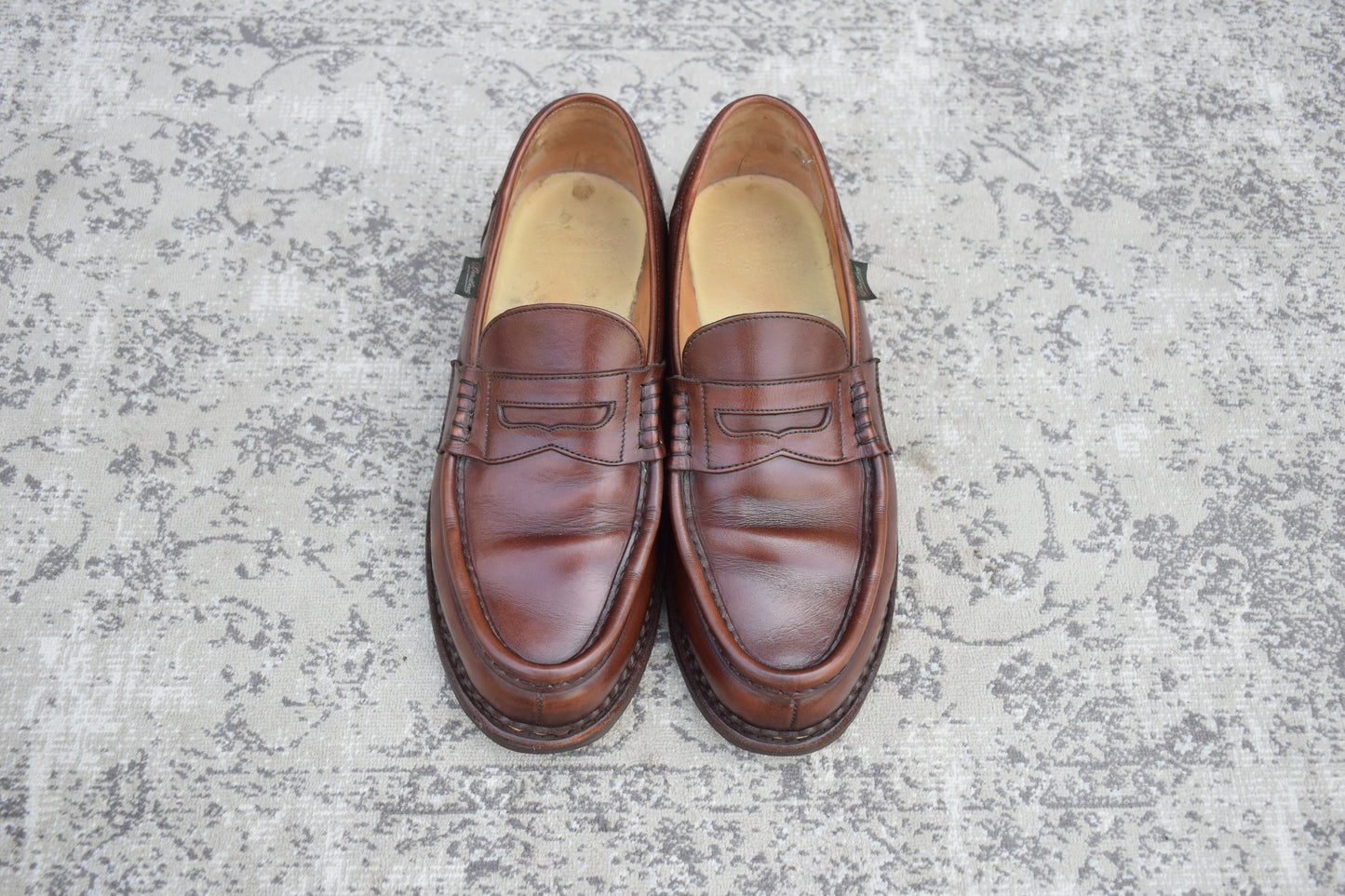 Paraboot パラブーツ REIMS ランス コインローファー 茶 ブラウン UK9.5 / 28.0cm【Ｗ3578】
