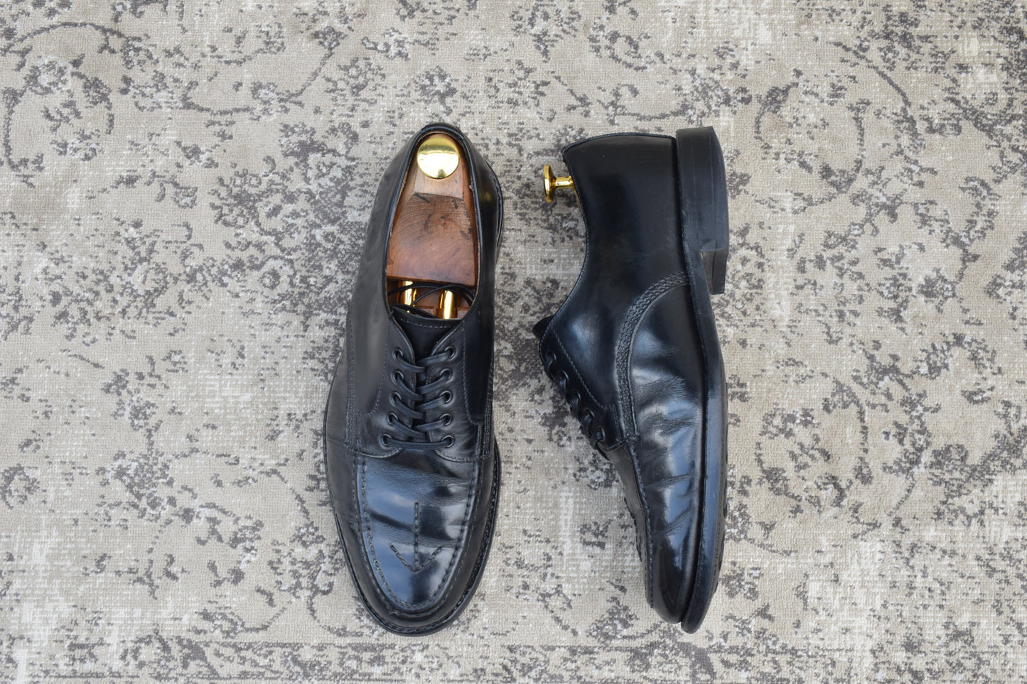 SANDERS 1137 Military Broad Arrow Apron Derby, Black, UK6, Size 25.0-25.5cm (W3450)