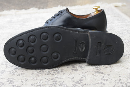 SANDERS 1137 Military Broad Arrow Apron Derby, Black, UK6, Size 25.0-25.5cm (W3450)