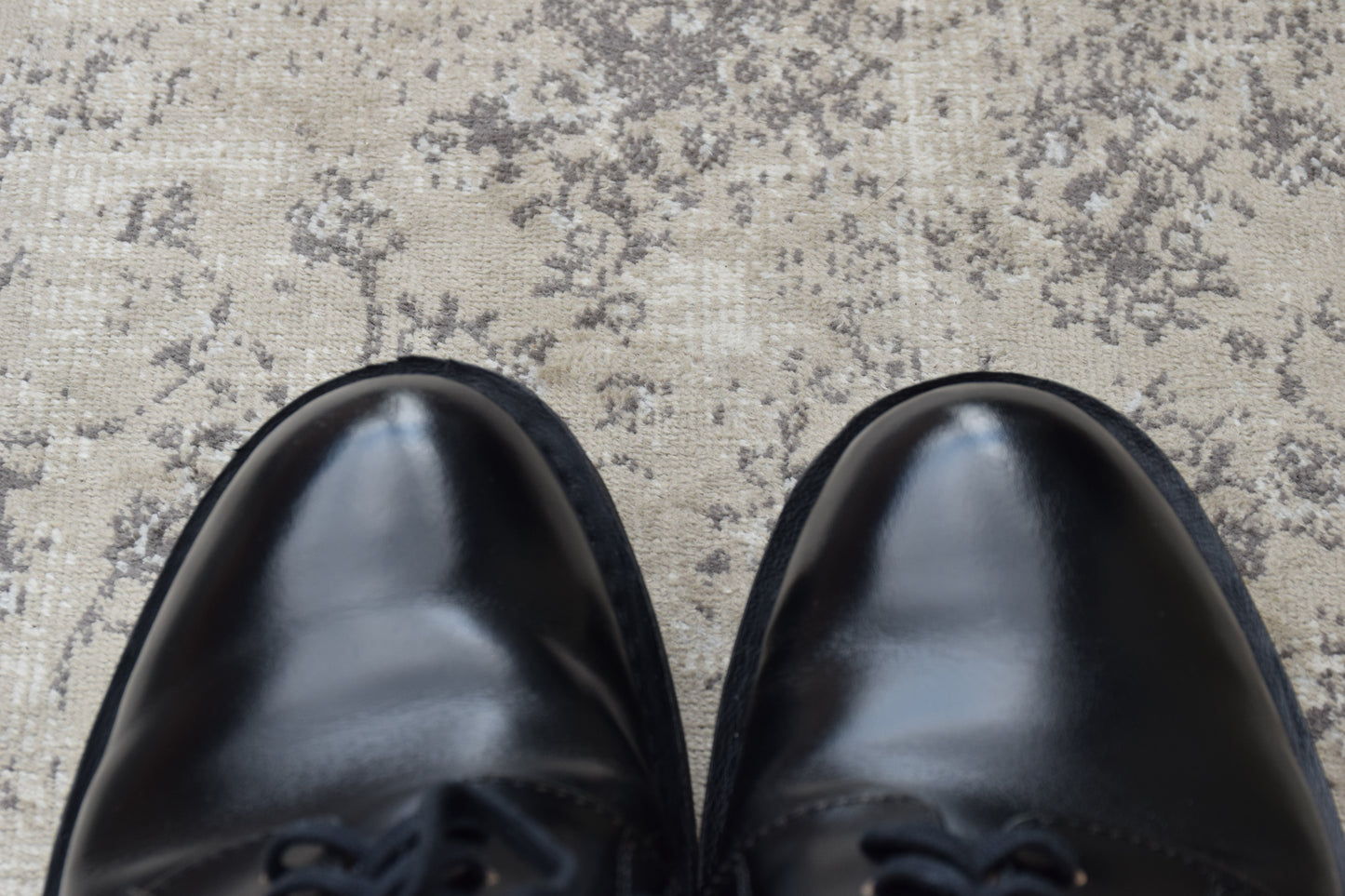 【美品】DANNER ダナー D910110 Postman Shoe ポストマンシューズ プレーン 外羽根 フラットソール 黒 ブラック US9 / 27.0cm【W3415】