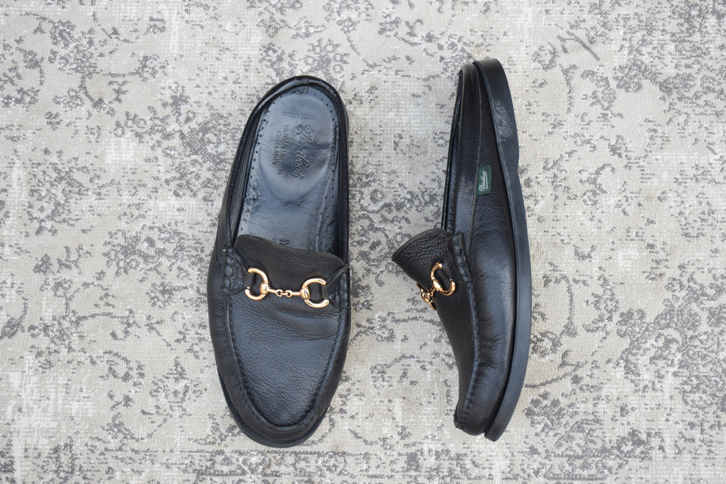 Paraboot パラブーツ BAHAMAS BIT MULE バハマ ビット ミュール UNITED ARROWS別注 黒 ブラック EU10 / 28.5cm【Ｗ3579】