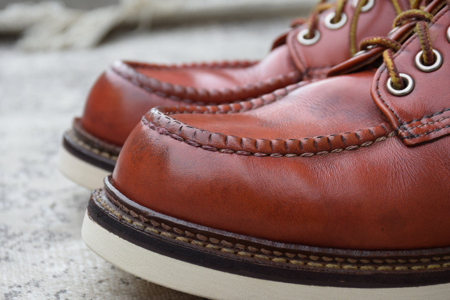 【オールソール済み】RED WING レッドウイング 8103 Classic Oxford クラシック オックスフォード Uチップ 外羽根 赤茶 オロラセット US7 / 25cm【W3416】