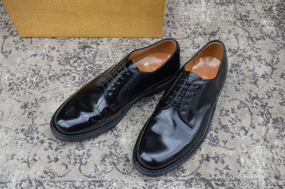 【美品】REGAL リーガル プレーン 外羽根 黒 ブラック BLACK 24cm EE【W3418】サービスシューズ