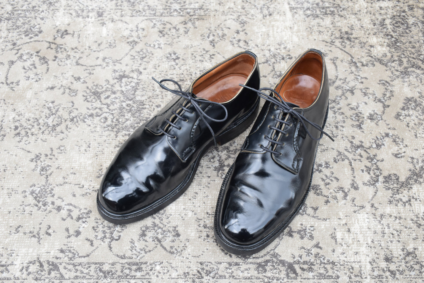 Church's Shannon Polished Binder Calfskin Boots, Plain with Wingtip, Black, UK 6.5 / 25cm [W3454]