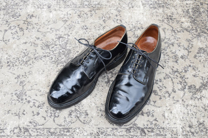 Church's Shannon Polished Binder Calfskin Boots, Plain with Wingtip, Black, UK 6.5 / 25cm [W3454]