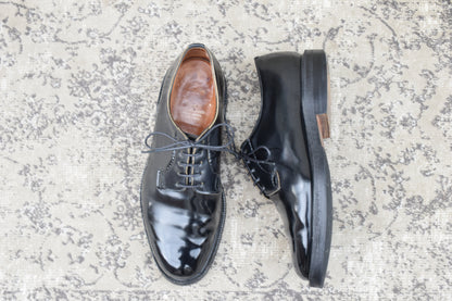 Church's Shannon Polished Binder Calfskin Boots, Plain with Wingtip, Black, UK 6.5 / 25cm [W3454]