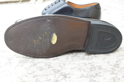 【美品】REGAL リーガル プレーン 外羽根 黒 ブラック BLACK 24cm EE【W3418】サービスシューズ