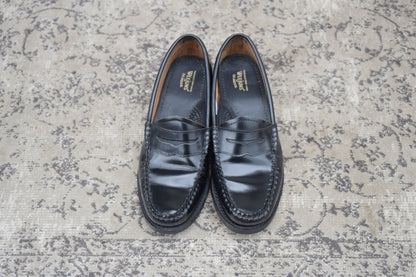 【良品】G.H.BASS ジーエイチバス LARSON ラーソン BA41010 コインローファー 黒 US6 / UK4 / EU37 / 23.0cm【Ｗ3581】 Black