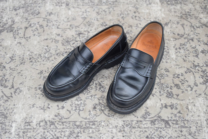 Berwick バーウィック 5293 BCVLBK コインローファー 黒 ブラック UK6.5 / 25.5cm【Ｗ3586】