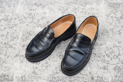 [Good Condition] Paraboot REIMS Penny Loafer in Beef Saddle Black, UK7 / Size 25.5cm [W3461]