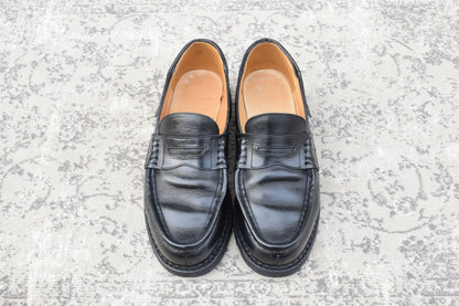 [Good Condition] Paraboot REIMS Penny Loafer in Beef Saddle Black, UK7 / Size 25.5cm [W3461]