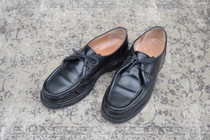 【美品】HARROGATE ハロゲイト HAMPSTEAD ハンプステッド チロリアンシューズ 黒 ブラック UK8 / 26.5cm【Ｗ3593】