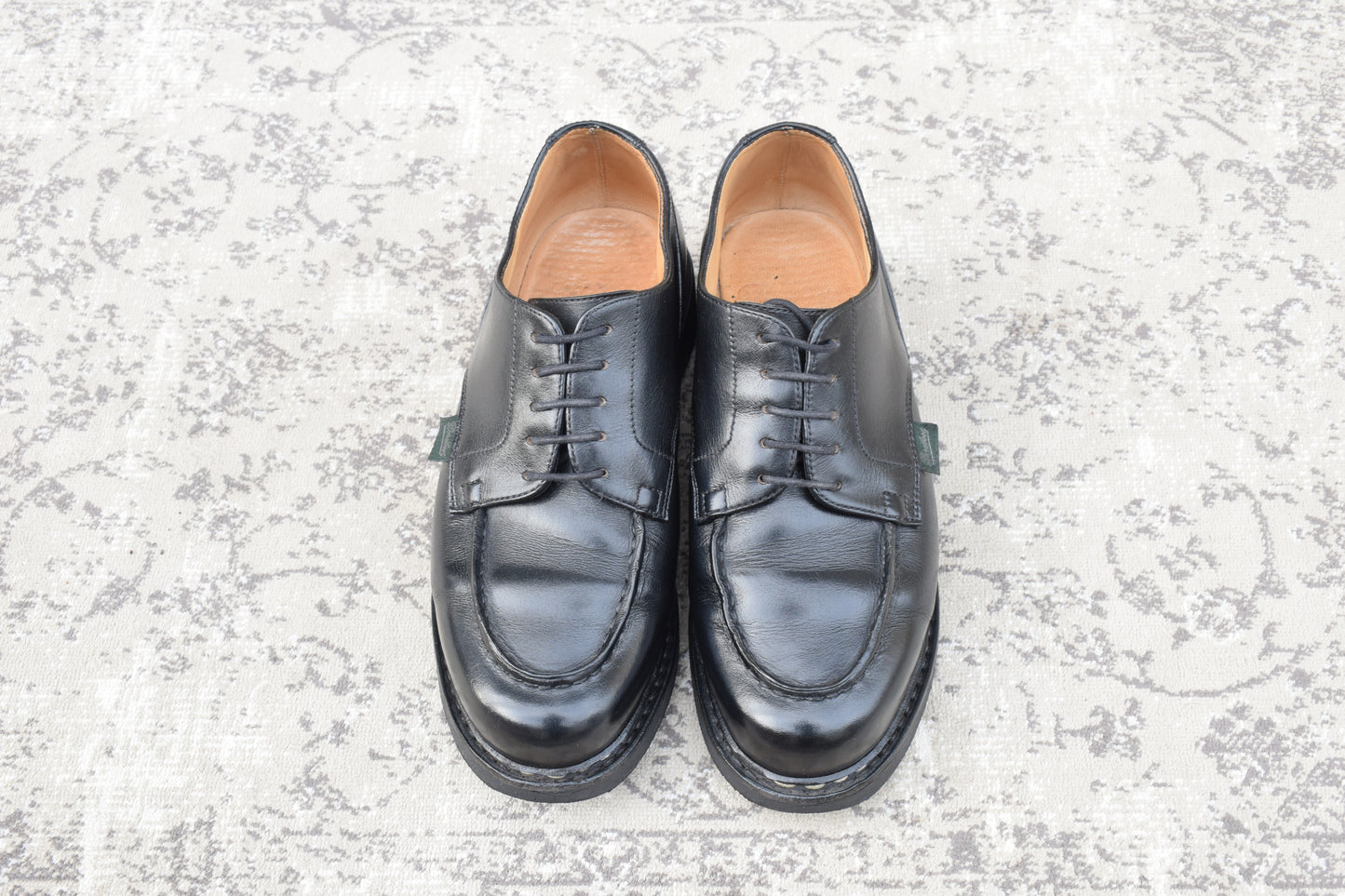 [Good Condition] Paraboot CHAMBORD U-Tip Wingtip Boots, Black, NOIR, UK5, Size 23.5cm [W3462]