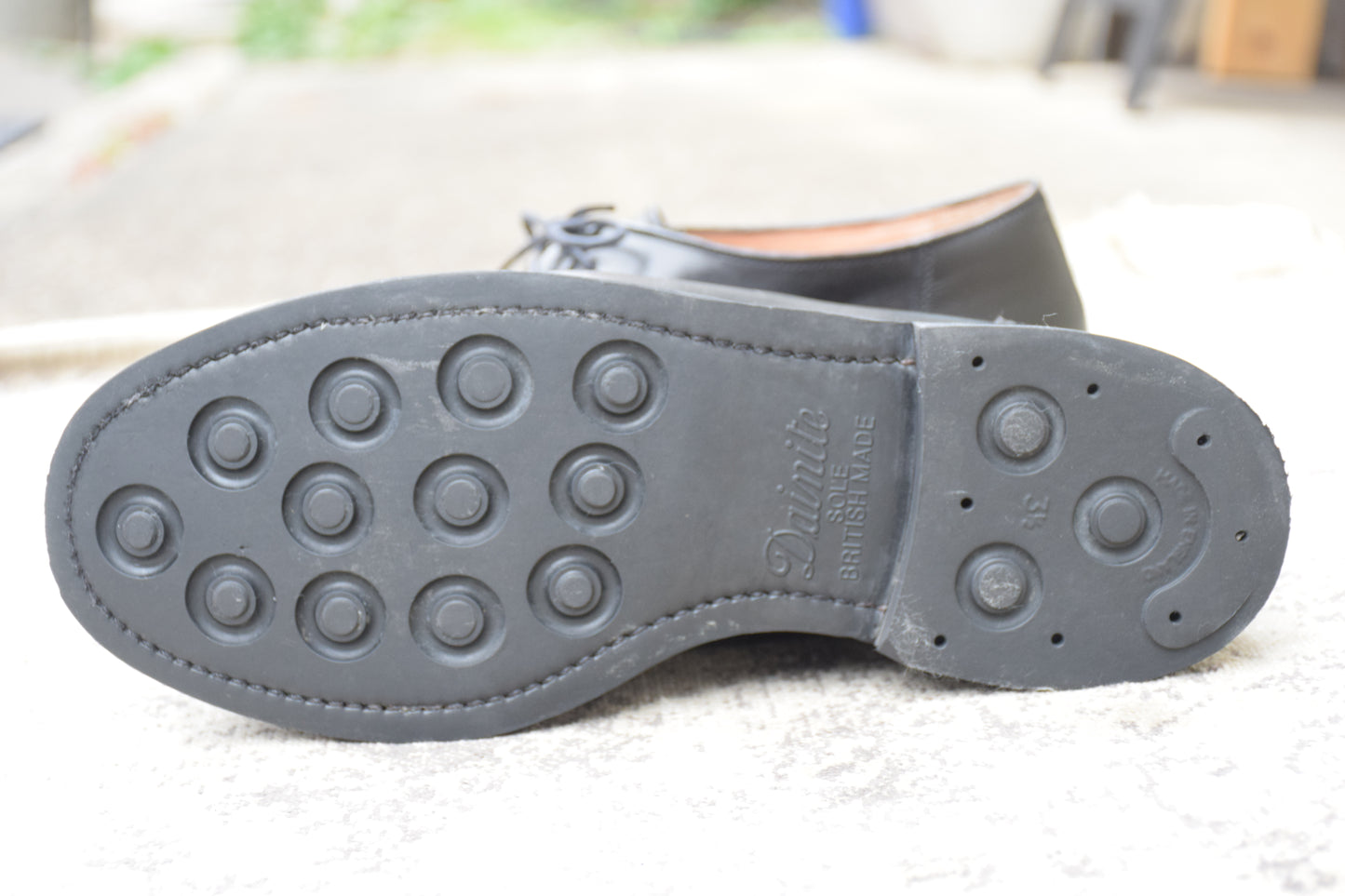 【美品】HARROGATE ハロゲイト HAMPSTEAD ハンプステッド チロリアンシューズ 黒 ブラック UK8 / 26.5cm【Ｗ3593】