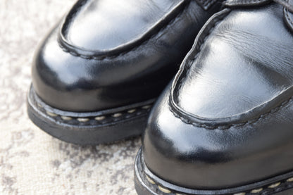 [Good Condition] Paraboot CHAMBORD U-Tip Wingtip Boots, Black, NOIR, UK5, Size 23.5cm [W3462]