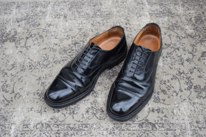 Church's チャーチ ストレート 内羽根 100ラスト 黒 ブラック UK9.5 / 28.0cm【Ｗ3595】