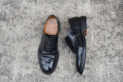 Church's チャーチ ストレート 内羽根 100ラスト 黒 ブラック UK9.5 / 28.0cm【Ｗ3595】