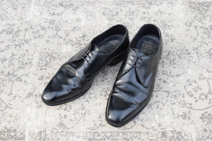 JOSEPH CHEANEY &amp; SONS Joseph Cheaney EDIFICE Exclusive Plain Wingtip Boots with 3 Eyelets, Lap Stitching, Hidden Channel, Black, UK 6.5 / 25cm [W3464]