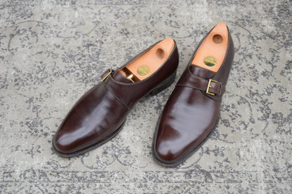 JOHN LOBB ジョンロブ 8695ラスト MATTA マッタ シングルモンク 茶 ブラウン UK7.5 / 26.0cm【KI0001】