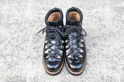 [Excellent Condition] Paraboot AVORIAZ Trekking Boots in Black, Glass Scarf, UK7 (Size 25.5cm), Exclusive to UNITED ARROWS [W3467]