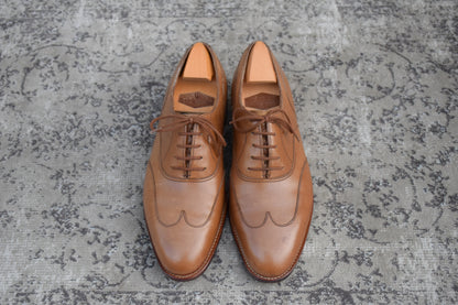 JOHN LOBB ジョンロブ 8695ラスト 内羽根 ウイングチップ 茶 ブラウン UK6.5 / 25.0cm【KI0003】