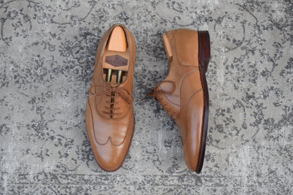 JOHN LOBB ジョンロブ 8695ラスト 内羽根 ウイングチップ 茶 ブラウン UK6.5 / 25.0cm【KI0003】