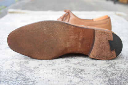 JOHN LOBB ジョンロブ 8695ラスト 内羽根 ウイングチップ 茶 ブラウン UK6.5 / 25.0cm【KI0003】