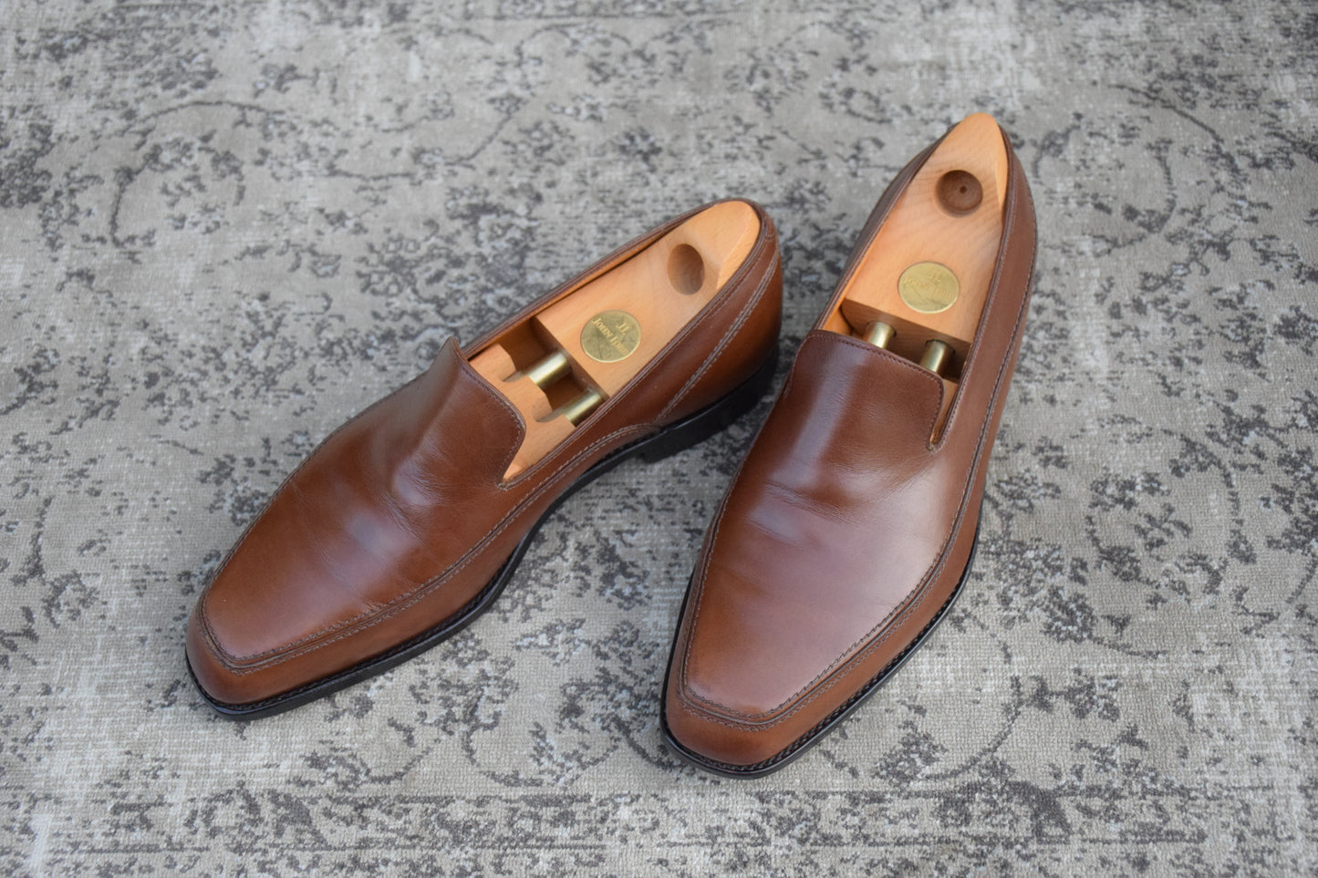 JOHN LOBB ジョンロブ BERKSHIRE バークシャー 5000ラスト ローファー スリッポン 茶 UK7.5 / 26.0cm【KI0004】