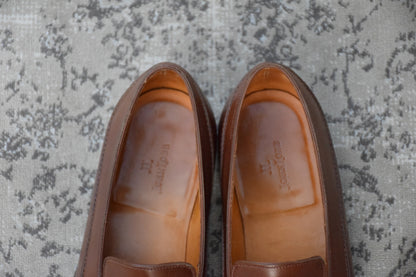 JOHN LOBB ジョンロブ BERKSHIRE バークシャー 5000ラスト ローファー スリッポン 茶 UK7.5 / 26.0cm【KI0004】