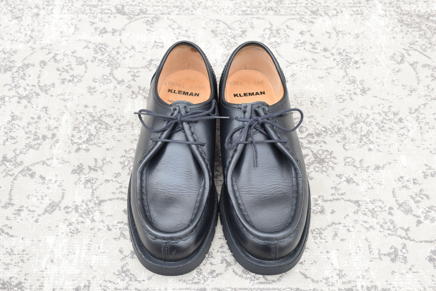 【極美品】KLEMAN クレマン PADRE パドレ チロリアンシューズ 黒 ブラック EUR40 / 25.5cm〜26.0cm【W3469】