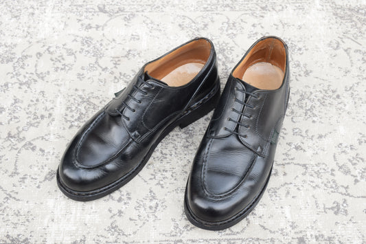 【リフト交換済み】PARABOOT パラブーツ CHAMBORD シャンボード Uチップ 黒 ブラック UK7.5 / 26.0cm【W3471】