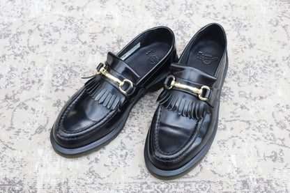 【美品】Dr.Martens ドクターマーチン ADRIAN SNAFFLE スナッフルビットローファー 黒 ブラック UK6 / 25.0cm【W3474】