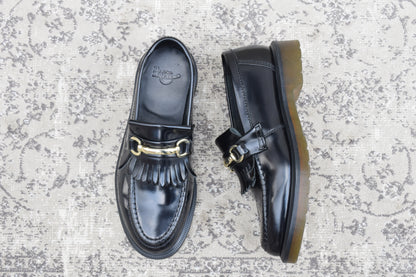 【美品】Dr.Martens ドクターマーチン ADRIAN SNAFFLE スナッフルビットローファー 黒 ブラック UK6 / 25.0cm【W3474】
