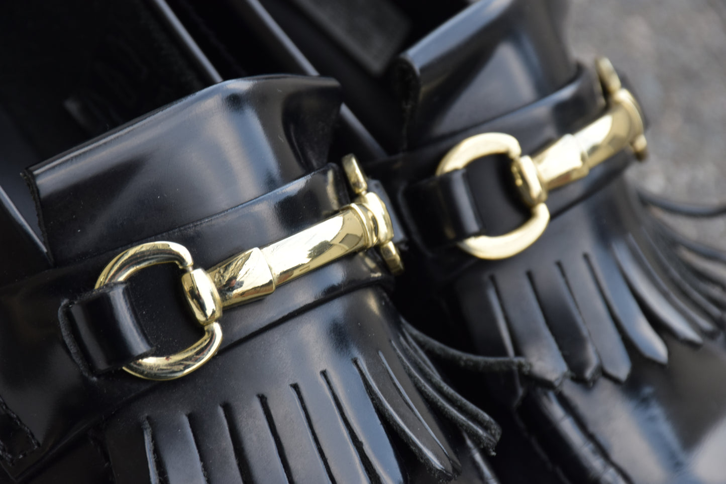 【美品】Dr.Martens ドクターマーチン ADRIAN SNAFFLE スナッフルビットローファー 黒 ブラック UK6 / 25.0cm【W3474】