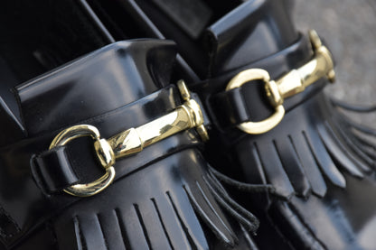 【美品】Dr.Martens ドクターマーチン ADRIAN SNAFFLE スナッフルビットローファー 黒 ブラック UK6 / 25.0cm【W3474】