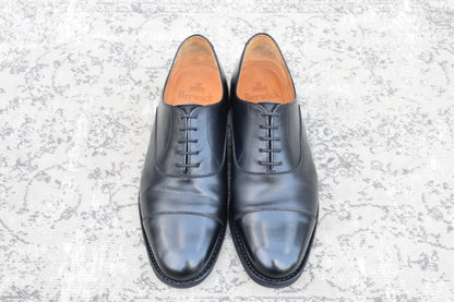 【極美品】Berwick 1707 バーウィック 5224 ストレートチップ 内羽根 ヴィブラムガムライトソール 黒 ブラック UK6.5 / 25.5cm【W3475】