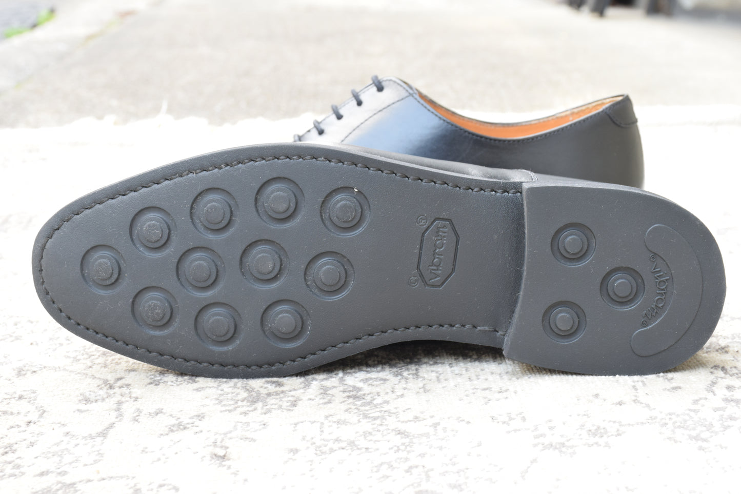 【極美品】Berwick 1707 バーウィック 5224 ストレートチップ 内羽根 ヴィブラムガムライトソール 黒 ブラック UK6.5 / 25.5cm【W3475】