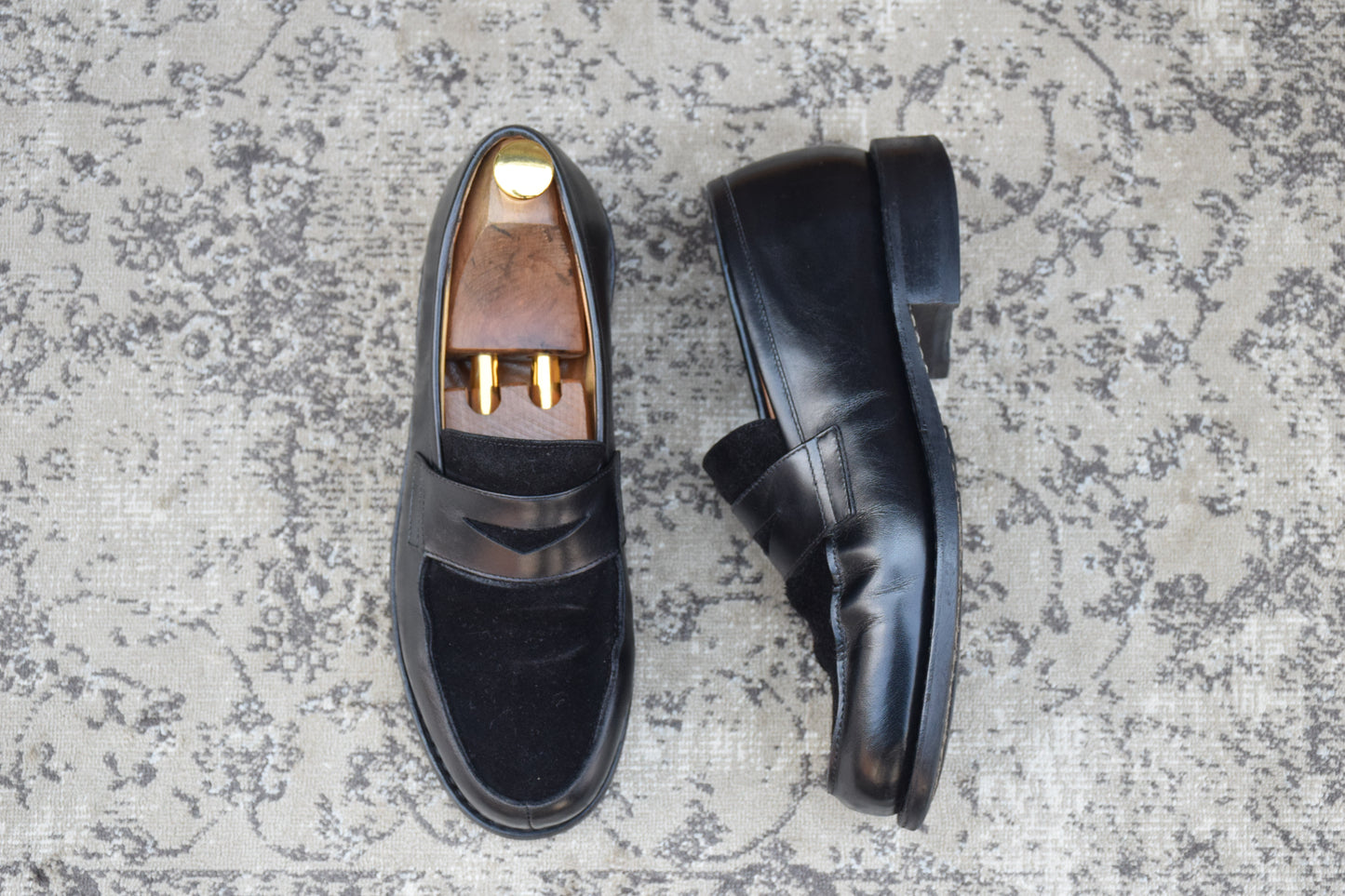Paraboot ADONIS｜コインローファー ブラック UK5.5 / 24cm ハラコ