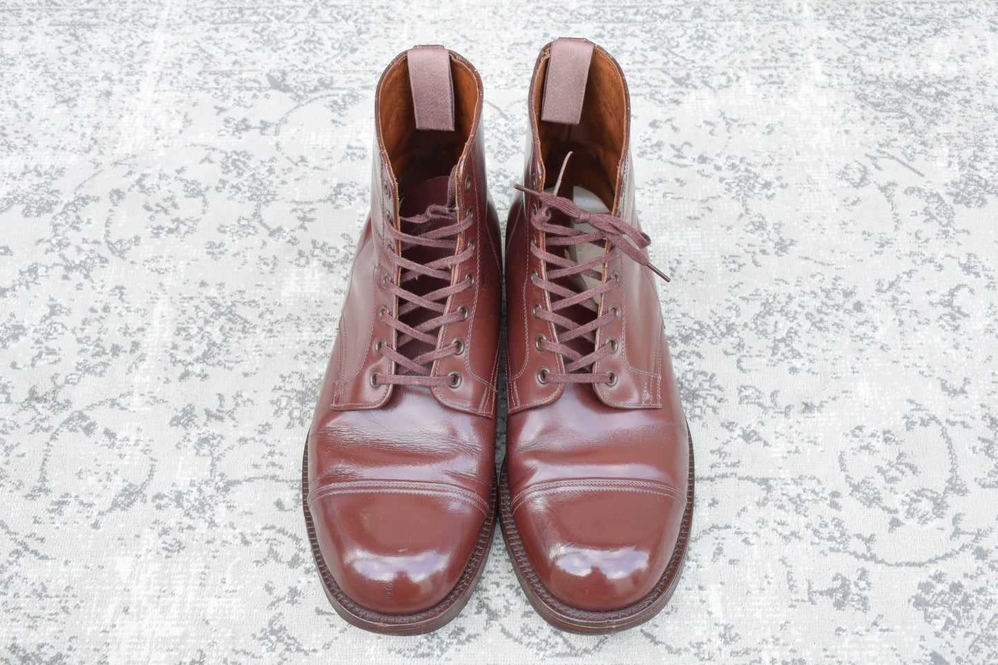 【良品】WEARRA 1960～70s ヴィンテージ ストレートチップ ブーツ 茶 ブラウン UK7.5 / 26.0cm【W3480】