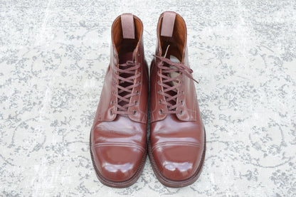 【良品】WEARRA 1960～70s ヴィンテージ ストレートチップ ブーツ 茶 ブラウン UK7.5 / 26.0cm【W3480】