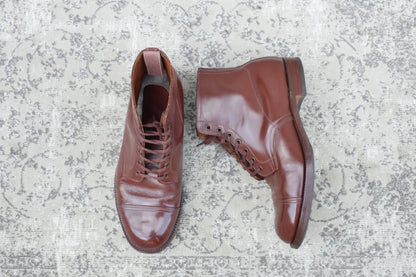 【良品】WEARRA 1960～70s ヴィンテージ ストレートチップ ブーツ 茶 ブラウン UK7.5 / 26.0cm【W3480】