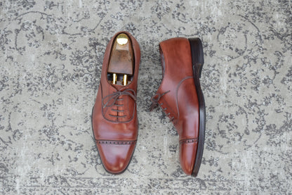 Crockett&Jones BELGRAVE｜クォーターブローグ ブラウン UK6.5E / 25.0cm ハンドグレード