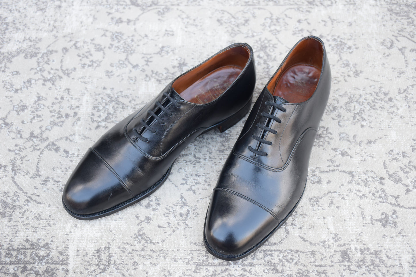 【リフト交換済み】Church's チャーチ CONSUL コンサル 73ラスト ストレート 内羽根 黒 ブラック UK9.0F / 27.5cm【W3483】