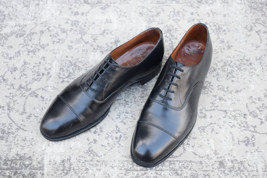 【リフト交換済み】Church's チャーチ CONSUL コンサル 73ラスト ストレート 内羽根 黒 ブラック UK9.0F / 27.5cm【W3483】