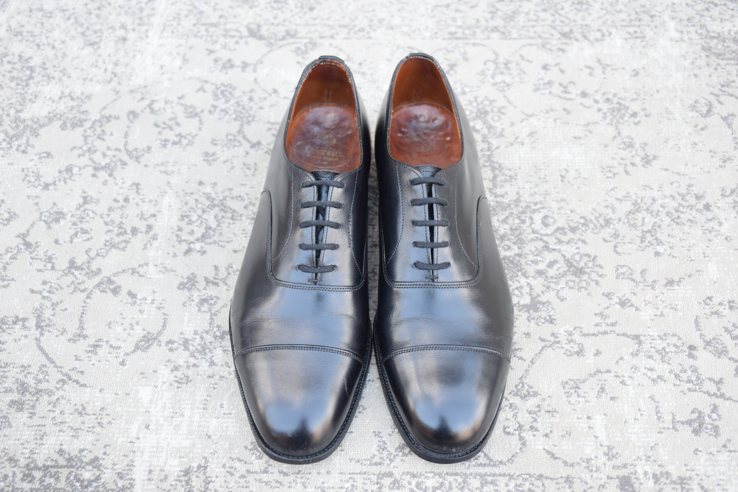 【リフト交換済み】Church's チャーチ CONSUL コンサル 73ラスト ストレート 内羽根 黒 ブラック UK9.0F / 27.5cm【W3483】