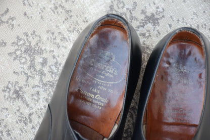 【リフト交換済み】Church's チャーチ CONSUL コンサル 73ラスト ストレート 内羽根 黒 ブラック UK9.0F / 27.5cm【W3483】