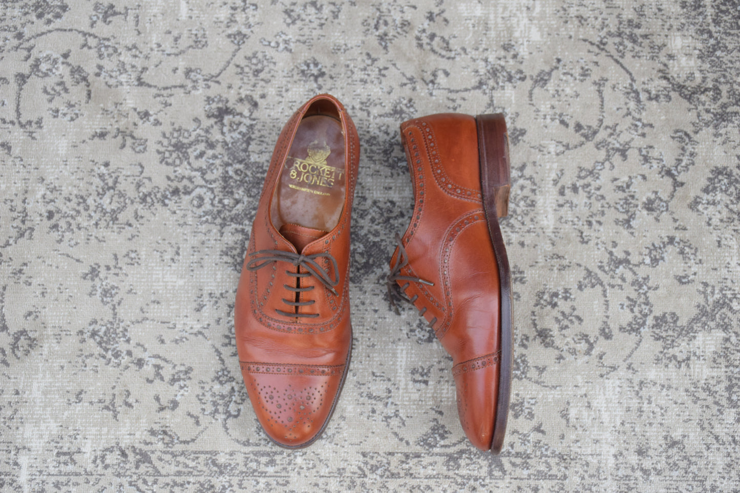 Crockett&Jones WESTMINSTER｜セミブローグ ブラウン UK6.5 EE / 25cm